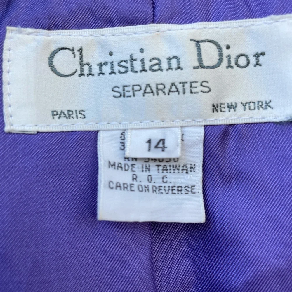 Christian Dior jacket size 14